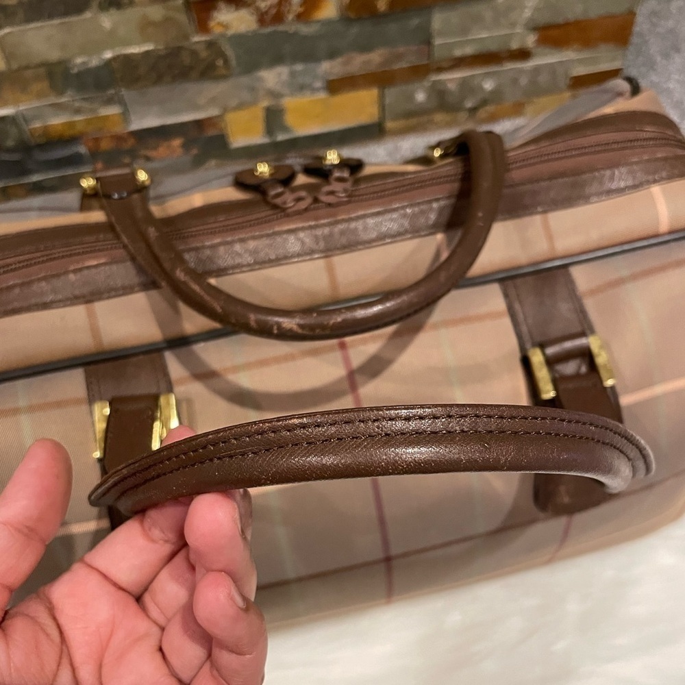 Vintage Burberrys Nova Check Travel Boston Bag - Picture 7 of 16